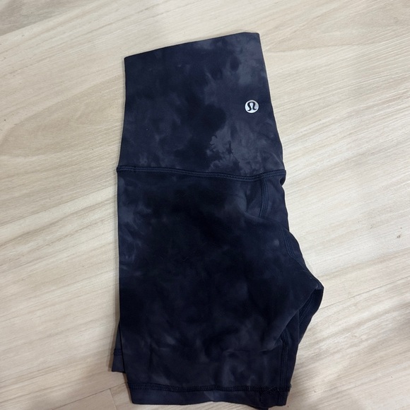 lululemon athletica Pants - Lululemon Athletica Dark Blue Tie-Dye Bike Shorts